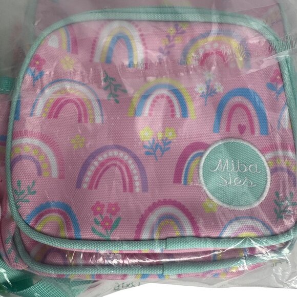 Milasies‎ Toddler Rainbow Print Backpack Pink Multicolor Rainbows Adjustable - Picture 7 of 9